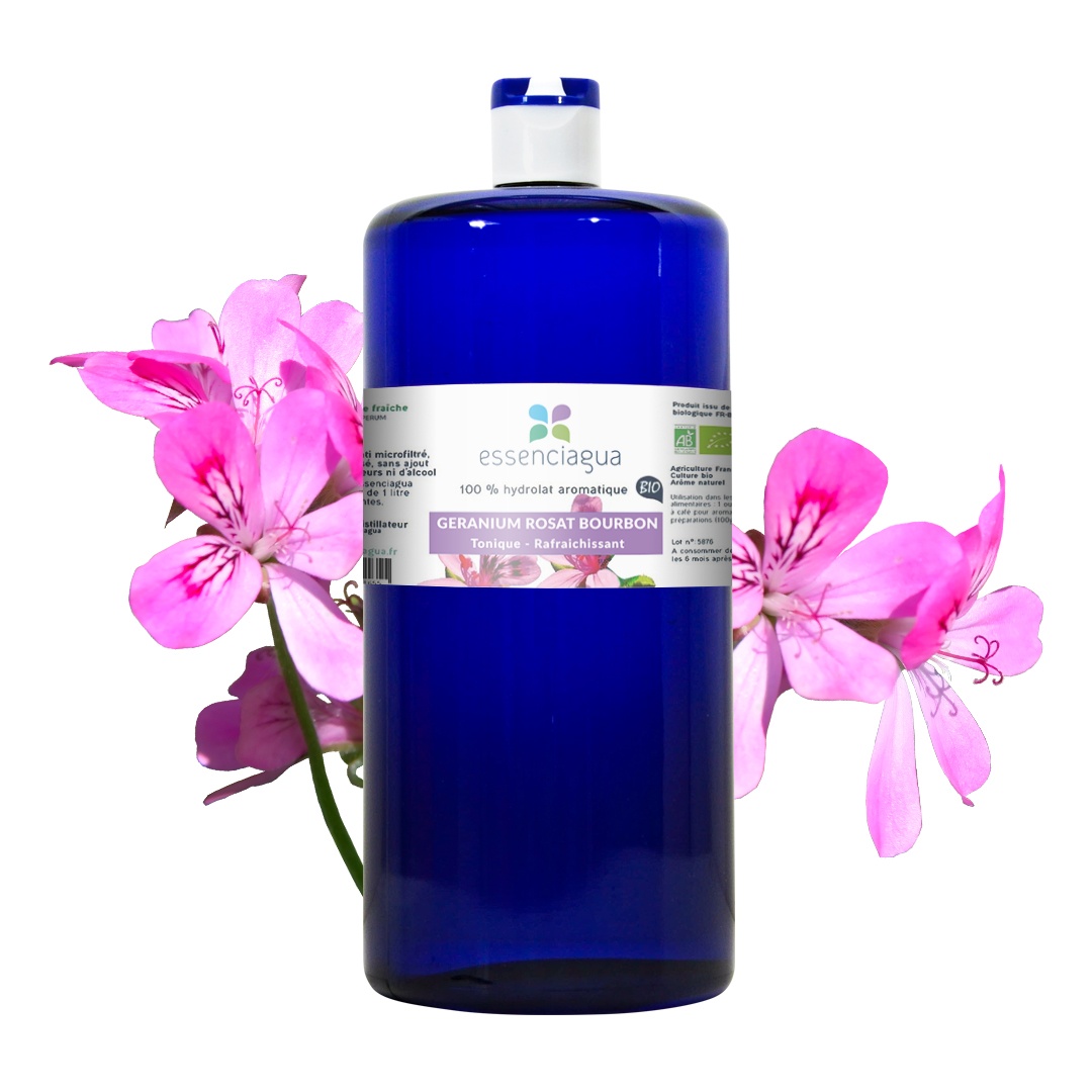 Hydrolat aus Geranium rosat bourbon 100% Bio und handwerklich hergestellt — photo 3