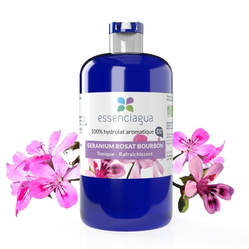 Hydrolat aus Geranium rosat bourbon 100% Bio und handwerklich hergestellt