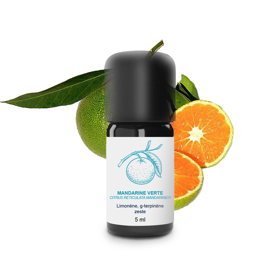 Ätherisches Öl aus grüner Mandarine 100% Bio und handwerklich hergestellt
