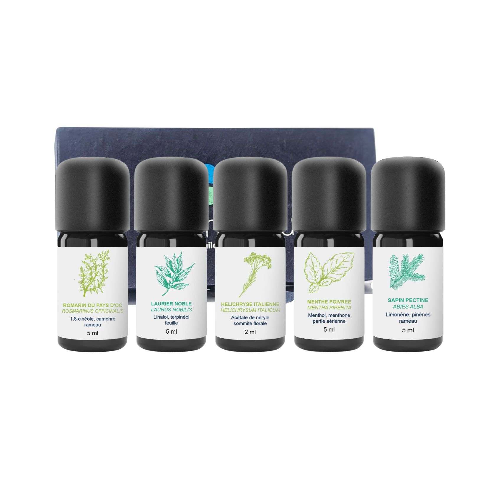 Kit Ätherische Öle Sportpflege 100% Bio und handwerklich hergestellt