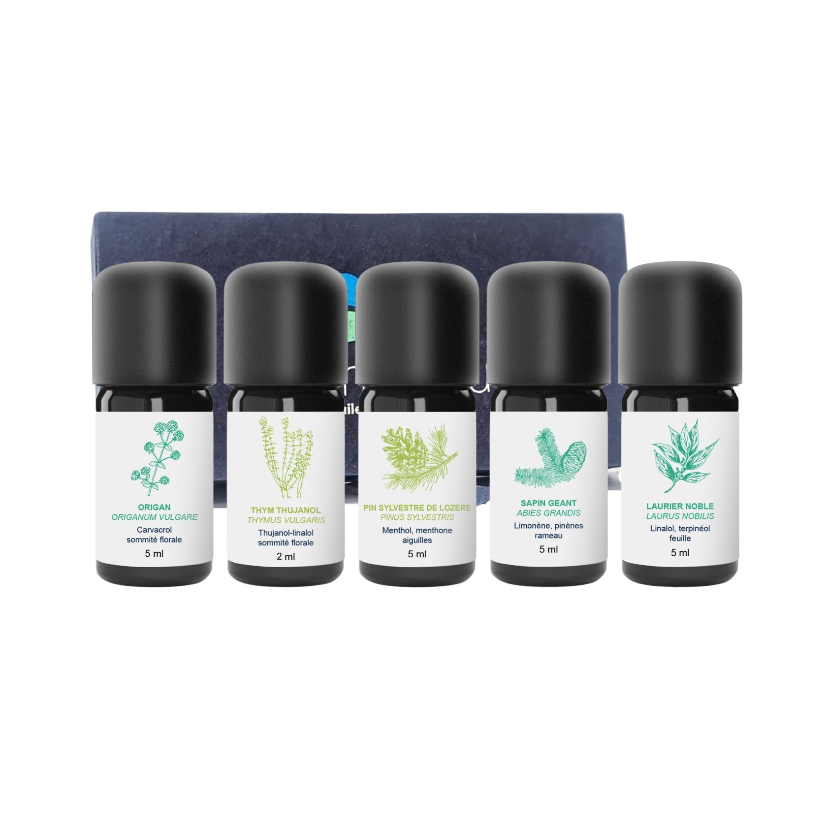 Kit Ätherische Öle Immunität 100% Bio und handwerklich hergestellt